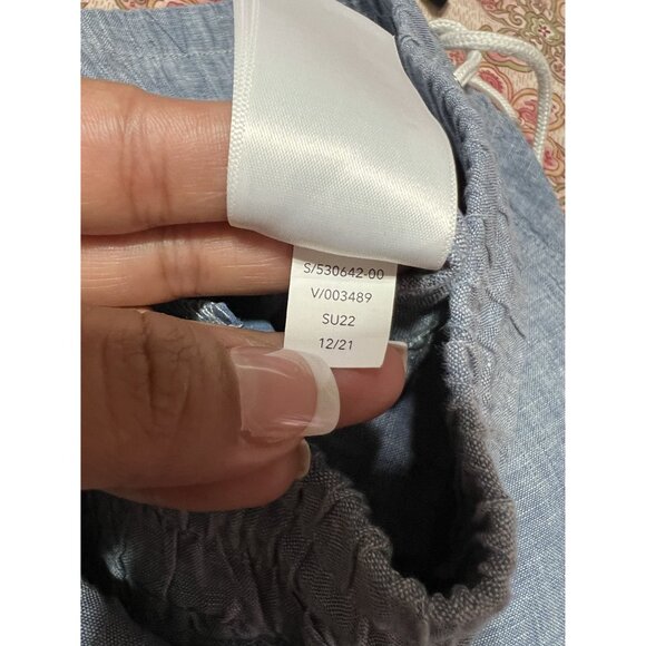 NEW Athleta Light Blue Chambray Cabo Linen Jogger Pants Size 0 - Picture 6 of 8